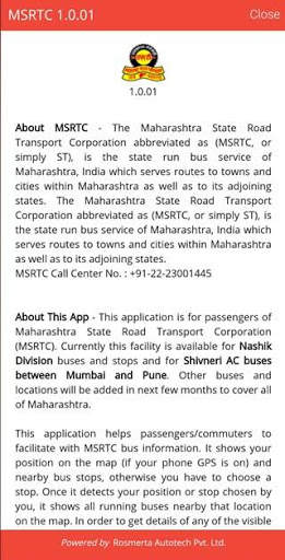 MSRTC Commuter App screenshot 2