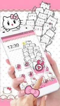 Princess Kitty Pink Cute Cartoon Theme screenshot 1