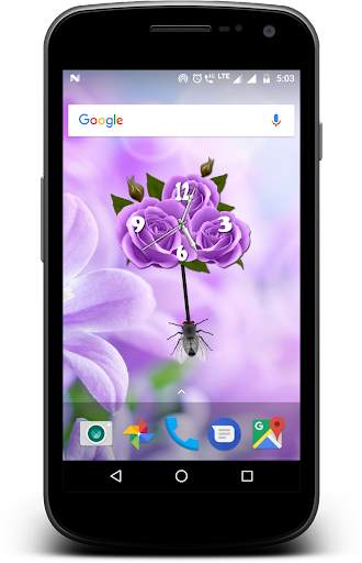 Rose Pendulum Clock Live wallp screenshot 6