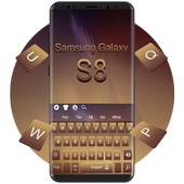 Keyboard for Gold Galaxy S8 10001002
