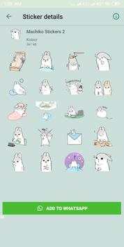 Machiko Rabbit Stickers 2 تصوير الشاشة