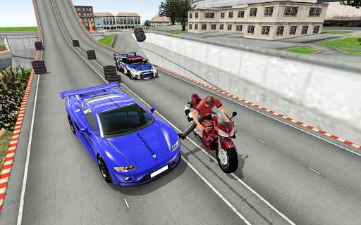 Car vs. Heavy Bike Racing screenshot 2