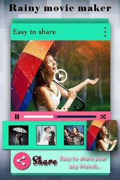 Rainy Photo Video Maker screenshot 3