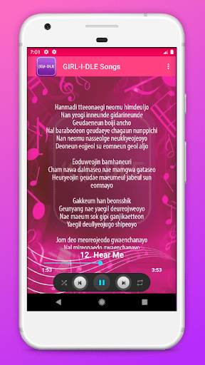 (G)I-DLE Songs KPop Lyric screenshot 4