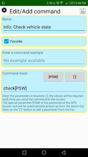 GPS Car Tracker Setting SMS screenshot 6