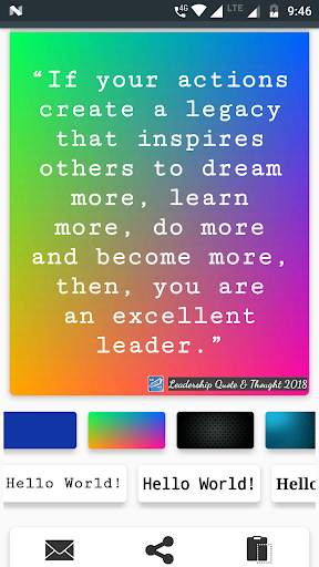 Leadership Quotes & Thoughts Maker screenshot 2
