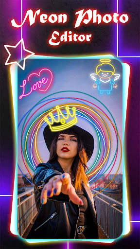 Neon Light Effect Photo Editer screenshot 1