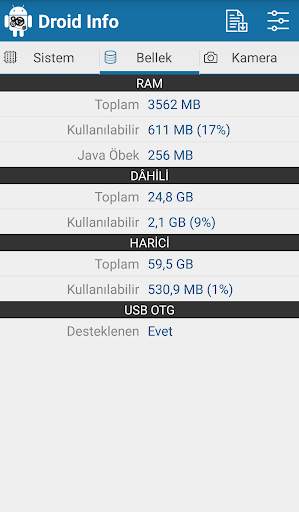 Droid Hardware Info screenshot 4
