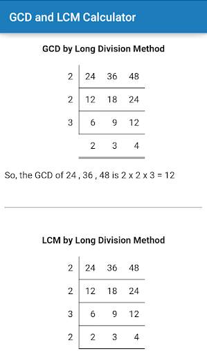 GCD and LCM Calculator   How to find screenshot 3