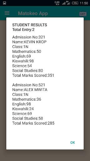 Matokeo App screenshot 5