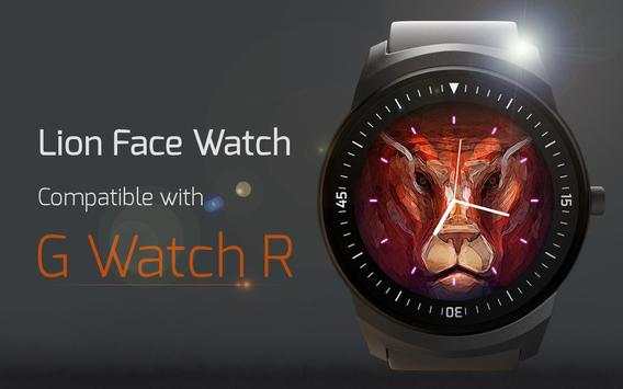 Lion Face Watch 4 تصوير الشاشة