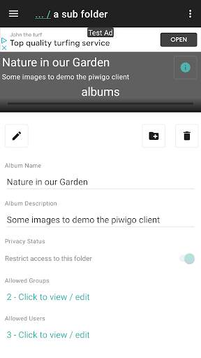 Piwigo Client - Free screenshot 2