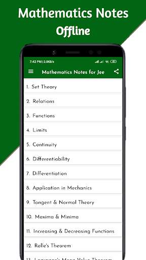 Maths Notes for JEE Offline screenshot 1