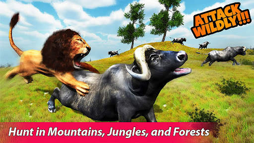 Wild Lion Games 2021: Angry Jungle Lion Games 3D screenshot 3