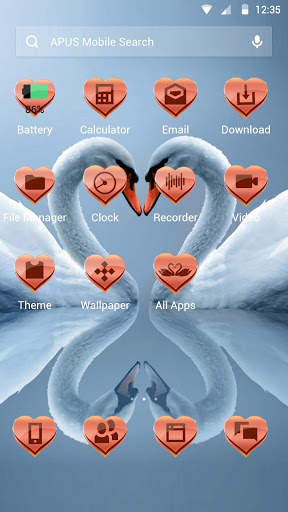 Swan-APUS Launcher theme screenshot 2
