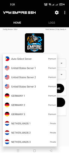 VPN EMPIRE SSH screenshot 3