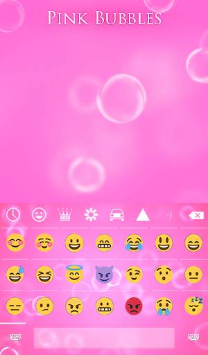 Pink Bubbles Animated Keyboard   Live Wallpaper screenshot 4