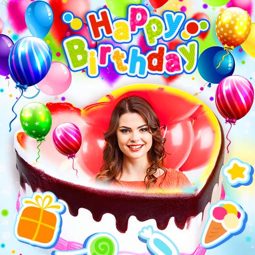 Photo On Birthday Cake : Photo Frames 1.0.3