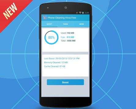 Phone Cleaning Virus Free screenshot 1