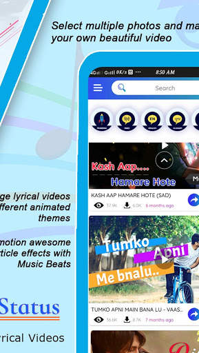 Wave Music : Particle.ly Effect Video Status Maker screenshot 3
