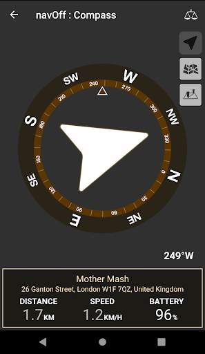 navOff - offline compass navigation screenshot 3
