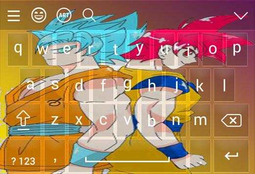 Dragon Goku Keyboard Theme screenshot 2