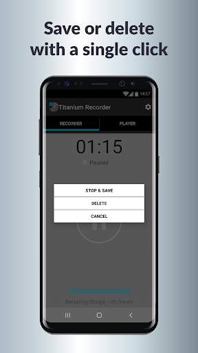 Titanium Voice Recorder with number ID 2 تصوير الشاشة