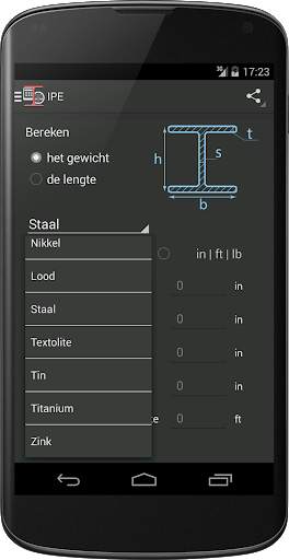 Metaal Gewicht Calculator screenshot 5