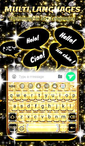 Golden Glitter Live Wallpaper  screenshot 4