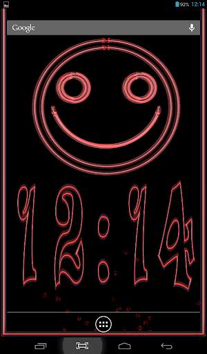 Clock Smile Live Wallpaper screenshot 4