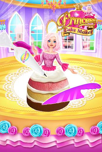 Rainbow Princess Cake Maker - Kids Cooking Games screenshot 2