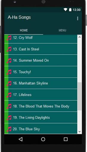 A-Ha Songs screenshot 2