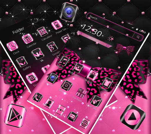 Pink Bowknot Launcher Theme🎀 screenshot 3