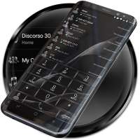 Dialer Theme MetalGate Black on 9Apps