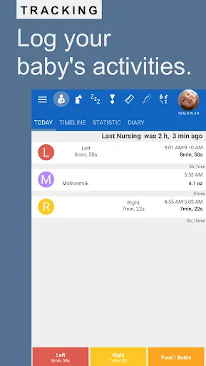 Breastfeeding - Baby Tracker screenshot 1