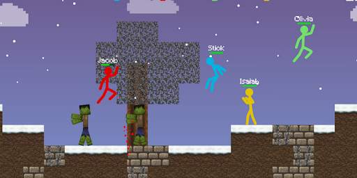 Stickman vs Multicraft Survival Craft Pocket screenshot 3