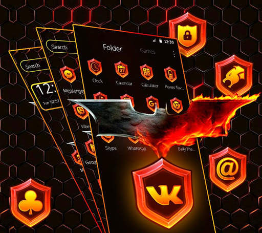Bat Red Superman Theme screenshot 2