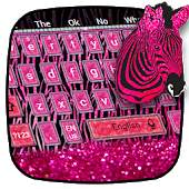 Pink Zebra Keyboard Theme 10001003