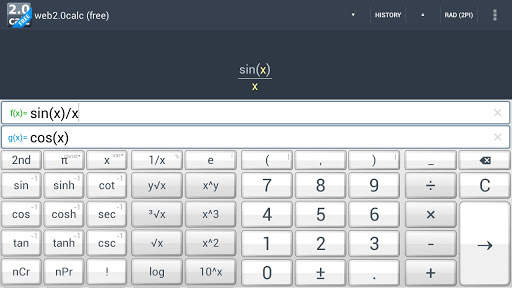 web2.0calc (free) screenshot 2