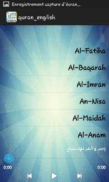Quran english mp3 screenshot 2