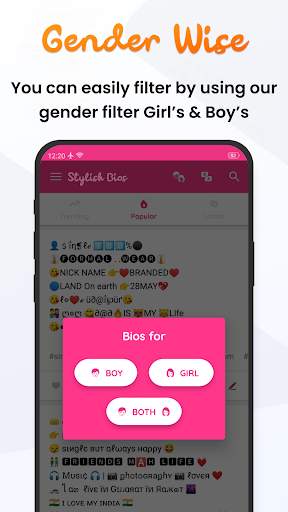 Stylish Bios for Instagram screenshot 3