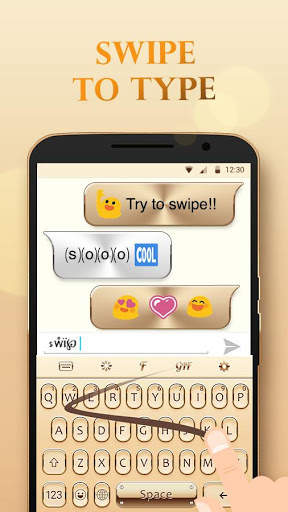 Gold Keyboard Golden Theme screenshot 4