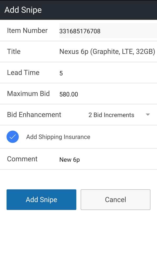 Auction Sniper скриншот 3