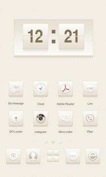 Simple White GO Launcher Theme screenshot 2