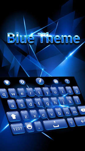 Blue Keyboard Theme screenshot 3
