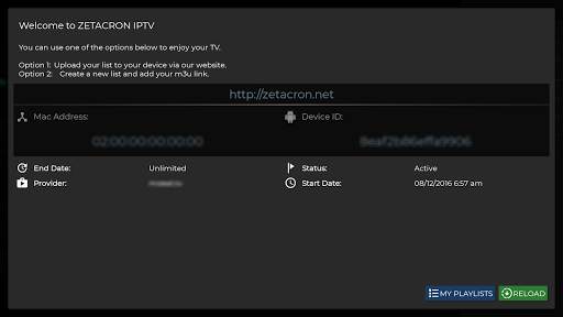 ZETACRON IPTV screenshot 2