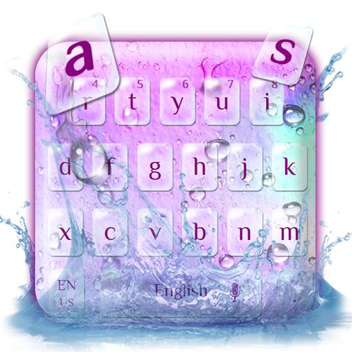 Heart Water Drop Keyboard 10001007