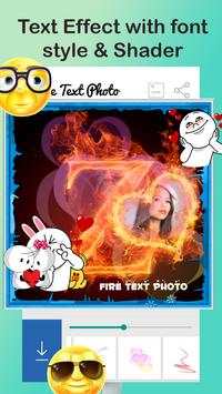 Fire Text Photo Frame screenshot 9