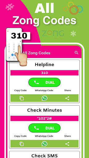 Sim Codes: Pak Network Codes screenshot 3