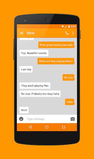 EvolveSMS - Simple Orange screenshot 3